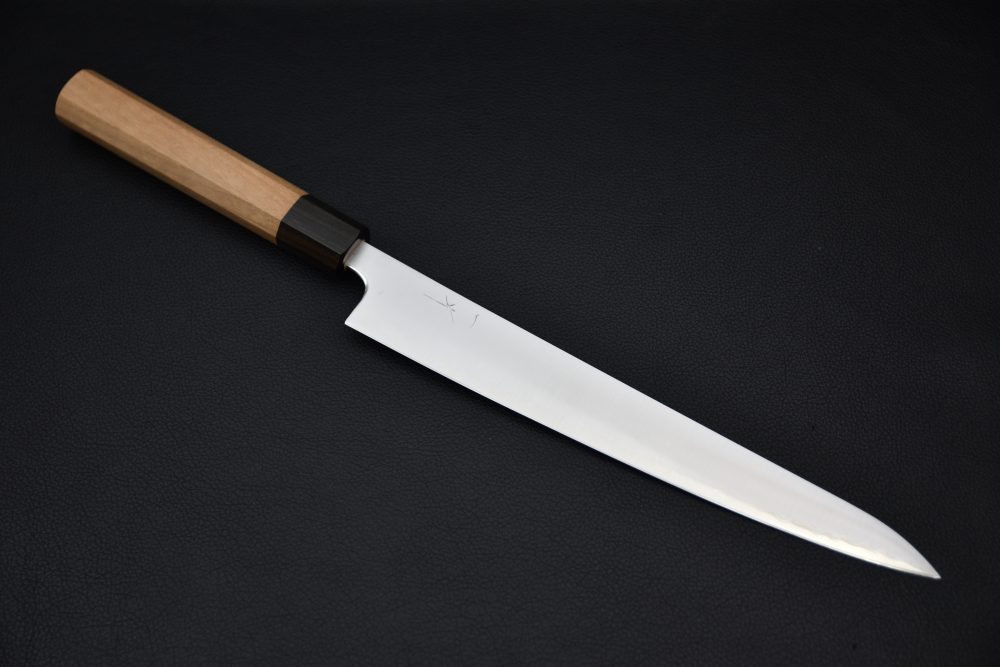 Hitohira Futana SB Migaki Sujihiki 240mm Cerisier