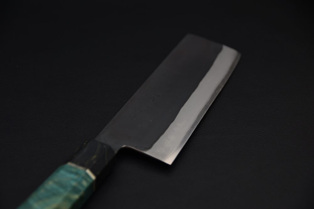 Yoshida Hamono HAP 40 Nakiri 165mm Kurouchi Loupe D'érable (Vert)