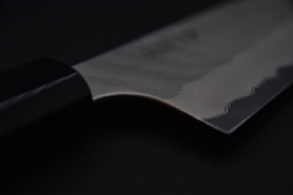 Nigara Hamono Aogami Super Migaki Tsuchime Bunka 180mm Tagayasan