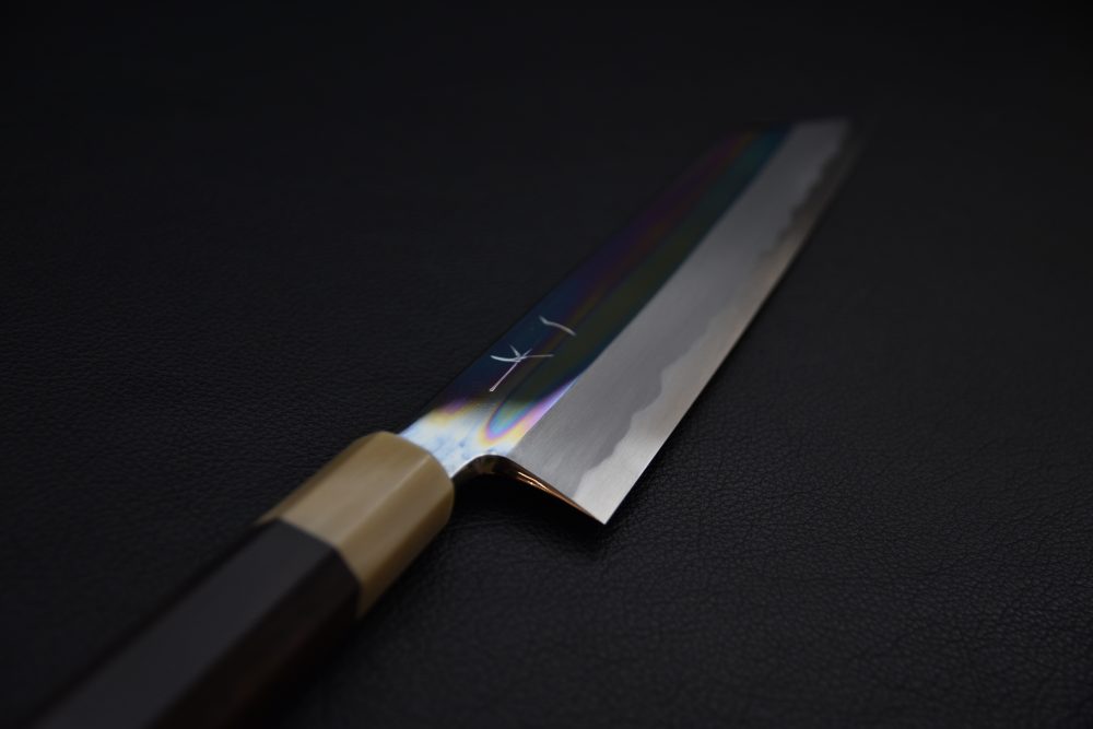 Hitohira Tanaka Mosuke Aogami #1 Kiritsuke 240mm Ebony Mirror Polish