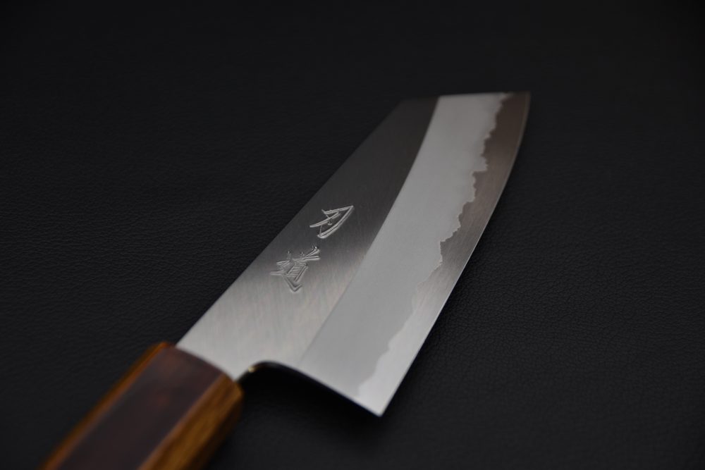Hado Junpaku Shirogami #1 Stainless Clad Ko Bunka 135mm Chêne Laqué