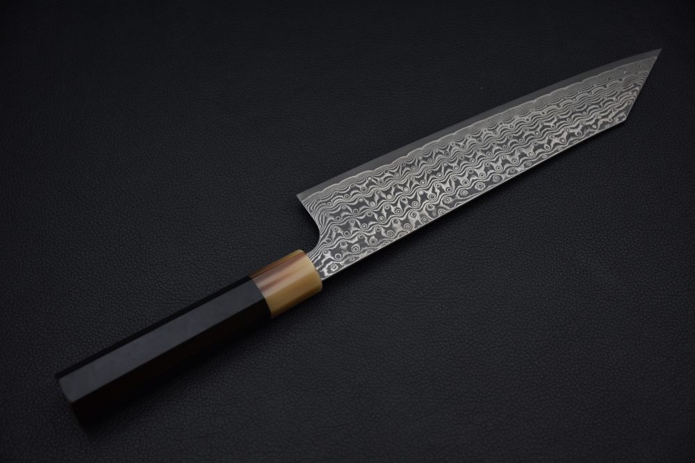 Nigara Hamono SG2 Anmon Damascus Kiritsuke Gyuto 240mm Ebony