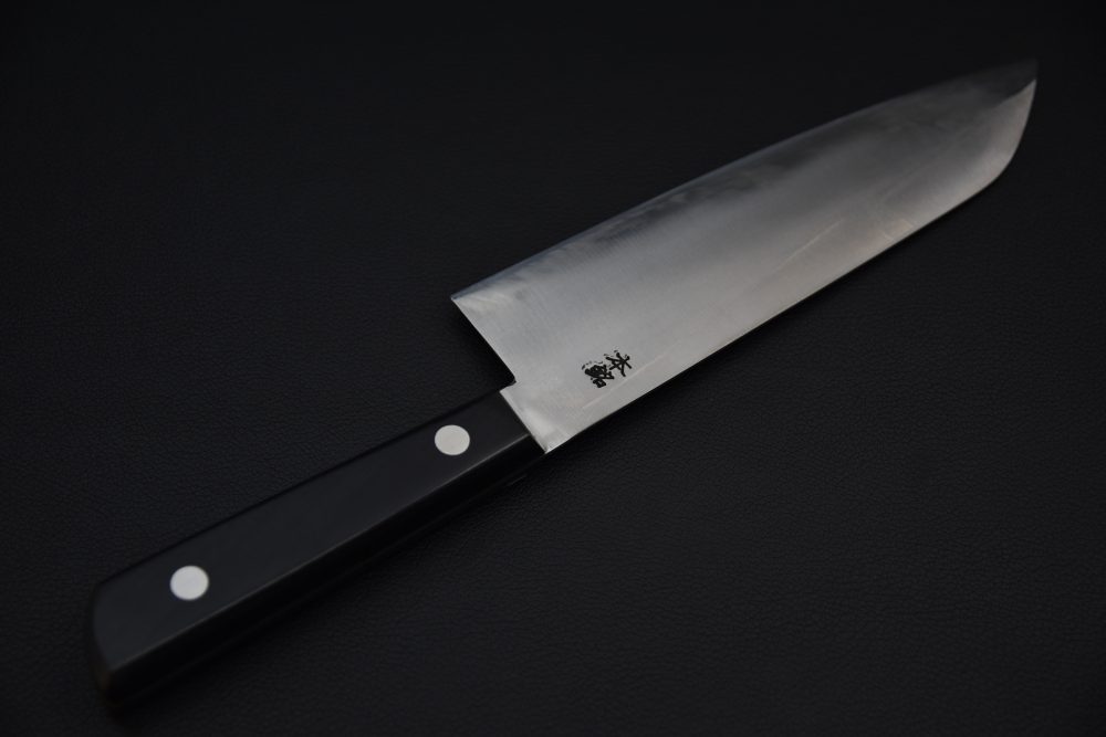Kogetsu Carbon Santoku 180mm Pakka