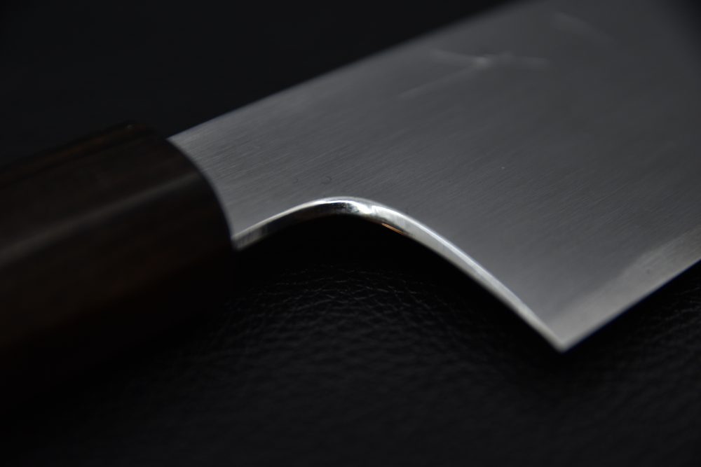 Hitohira Gorobei Rikichi Aogami #2 Kasumi Gyuto 240mm Cerisier