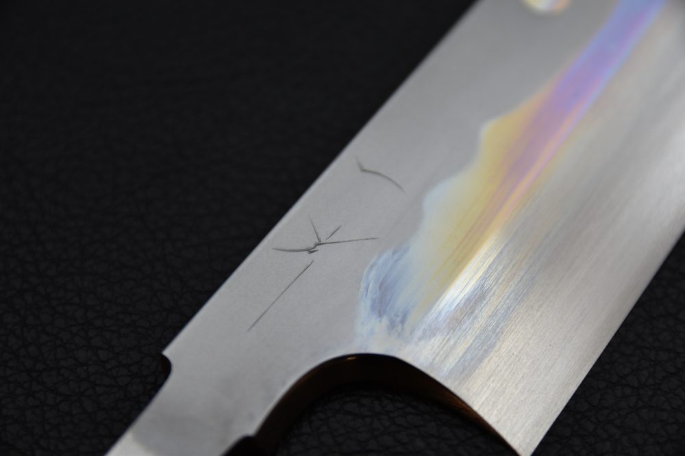 Hitohira Togashi Shirogami #1 Fuji Hakumon Mizu Honyaki Yanagiba 330mm No Handle