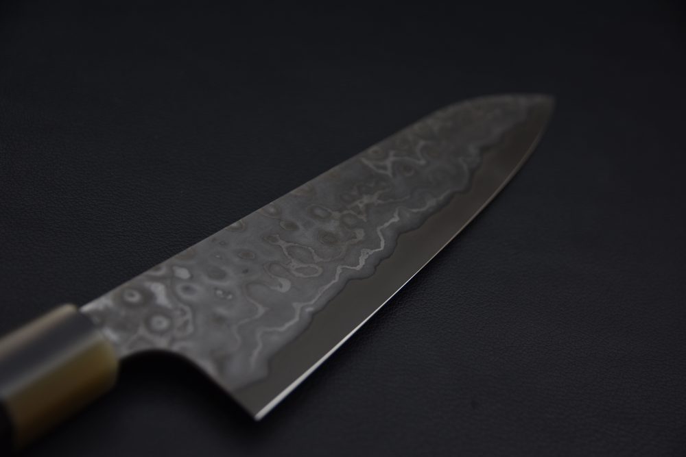 Nigara Hamono Aogami #2 Damascus 210mm Gyuto Ébène #1