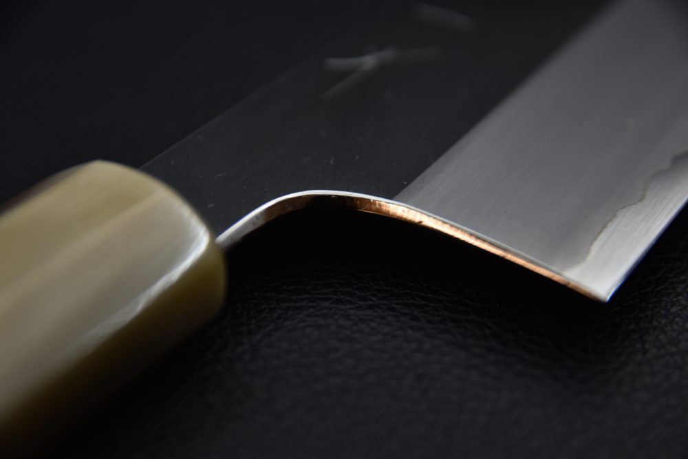 Hitohira Togashi Shirogami #1 Stainless Clad Kiritsuke Gyuto 240mm Ziricote