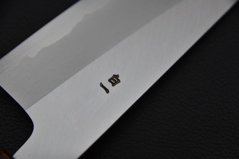 Hado Junpaku Shirogami #1 Stainless Clad Ko Bunka 135mm Chêne Laqué