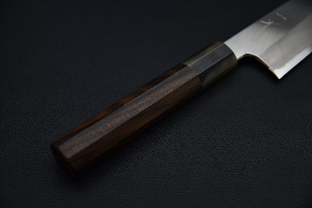 Hitohira Togashi Shirogami #1 Stainless Clad Gyuto 210mm Ziricote