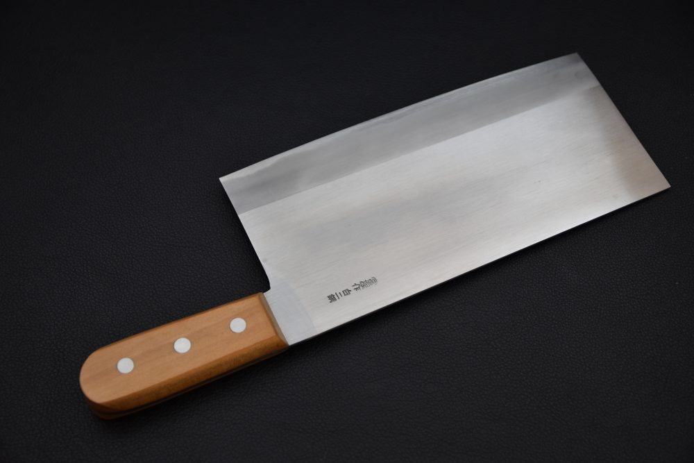 Hitohira Togashi Shirogami #2 Chinese Cleaver 220mm Gumi (#7)