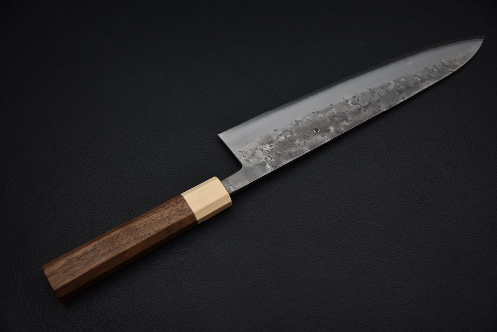 Hitohira TD SLD Nashiji Gyuto 240mm Noyer