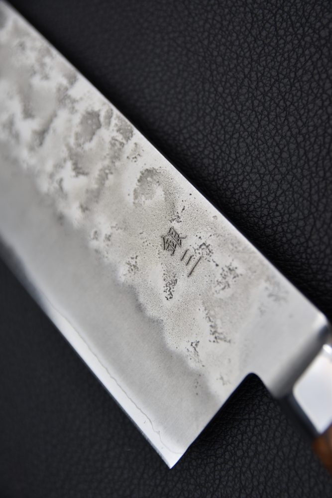 Quebec X Japan Ginsan Nashiji Nakiri 165mm Maple Burl