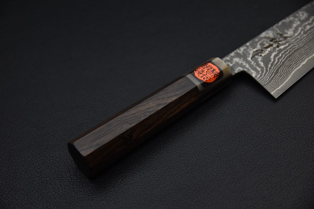 Tanaka Shigeki SG2 Black Damascus Gyuto 240mm Ébène