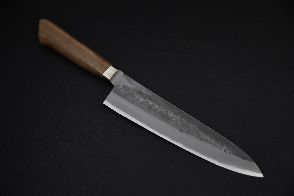 Hitohira TD Aogami #2 Stainless Clad Nashiji Yo Gyuto 210mm Walnut