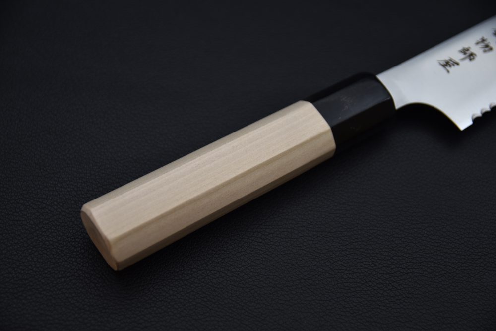 Hitohira Imojiya TH Stainless Couteau à Pain 240mm Bois de Ho