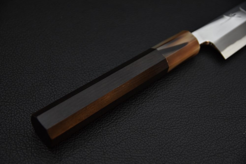 Hitohira Tanaka Mosuke Aogami #1 Kiritsuke Yanagiba 270mm Mirroir Ébène