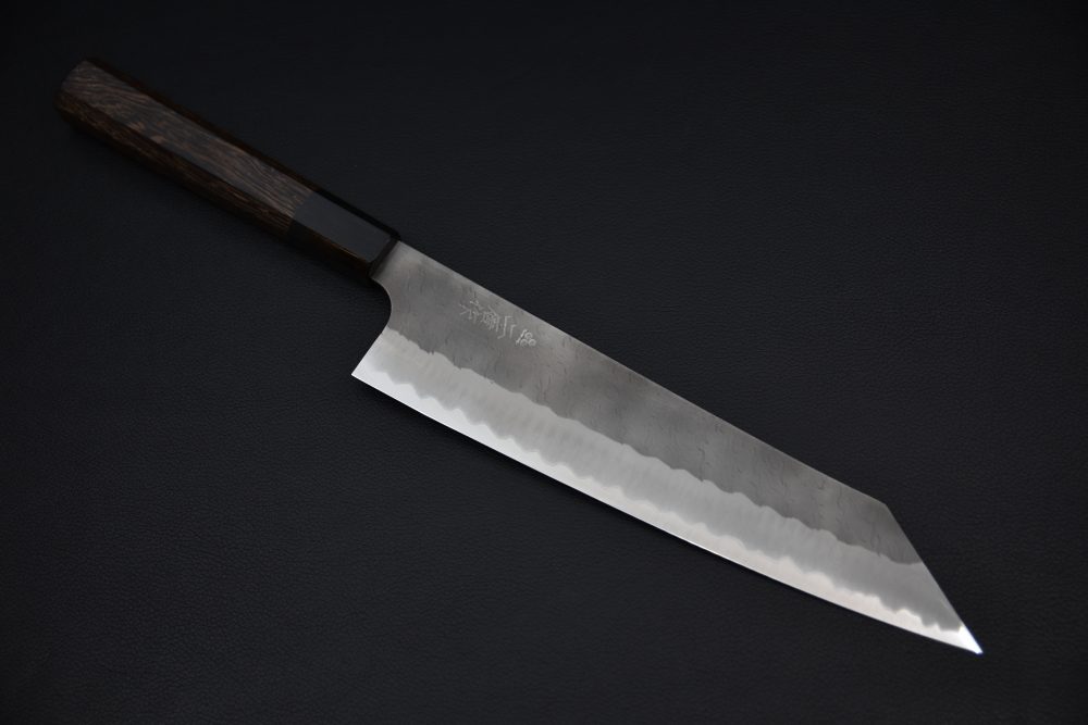 Nigara Hamono Aogami Super Migaki Tsuchime Kiritsuke Gyuto 240mm Tagayasan