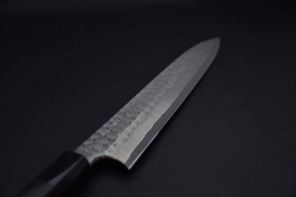 Nigara Hamono Anmon Ginsan Yanagiba 240mm Kurozome Ebony