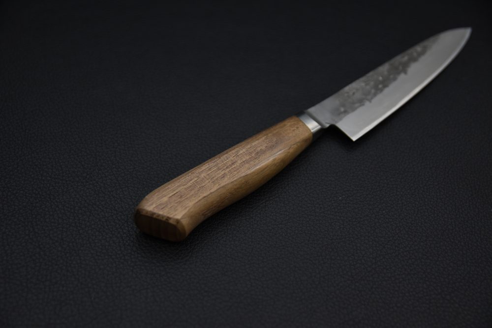 Hitohira TD Aogami #2 Stainless Clad Nashiji Yo Petty 125mm Walnut