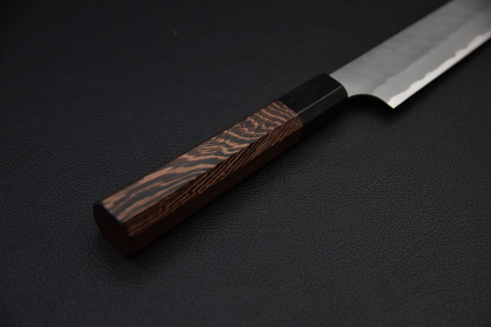 Nigara Hamono Aogami Super Migaki Tsuchime Sujihiki 240mm Tagayasan