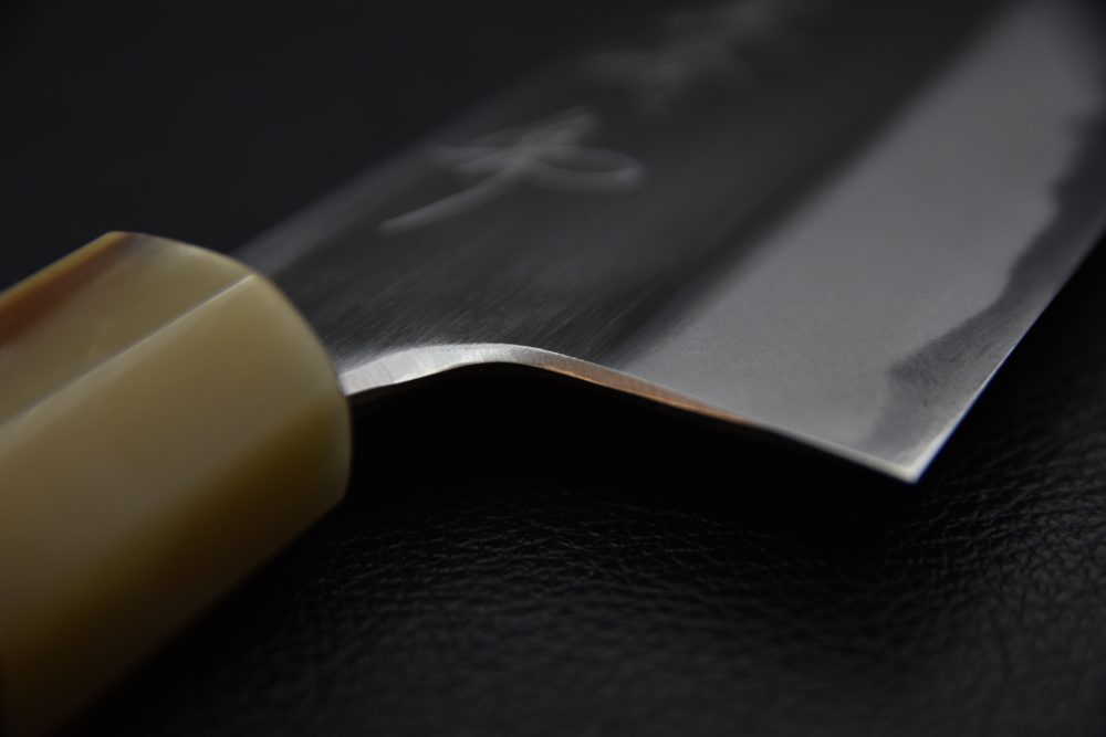 Mazaki Hamono Shirogami #2 Migaki Gyuto 240mm Ébène