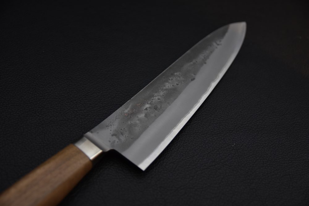 Hitohira TD Aogami #2 Stainless Clad Nashiji Yo Gyuto 210mm Noyer
