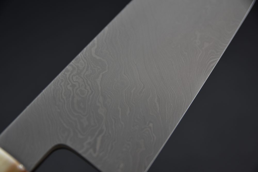 Shoichi Hashimoto Black Damascus Coreless Gyuto 240mm Snakewood