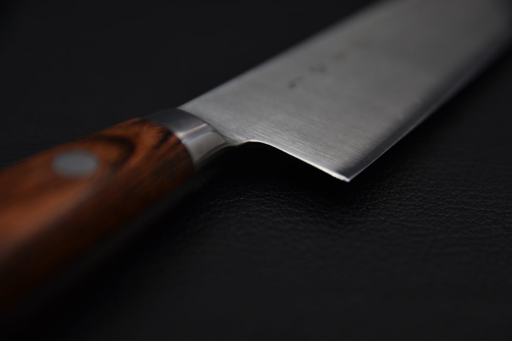 Hitohira KH Stainless Petty 150mm Imitation d'acajou