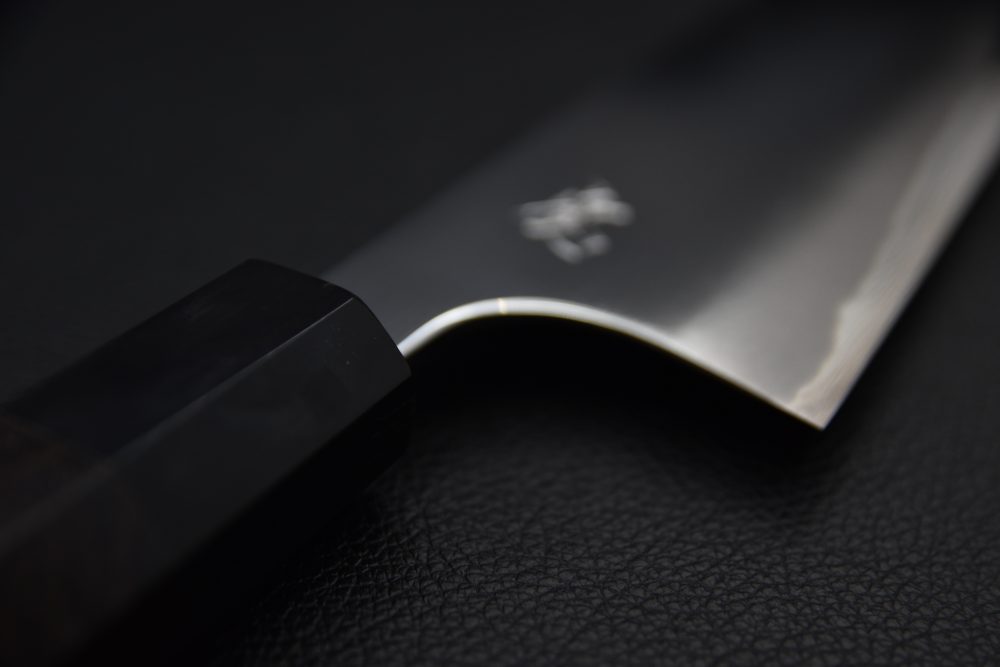 Yoshihiro Yauji Aogami #2 Migaki Kiritsuke 240mm Ébène