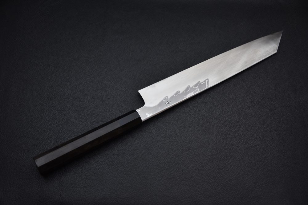 Hitohira Kikuchiyo Mosuke Enmon Shirogami #1 Kiritsuke 270mm Ebony Taihei