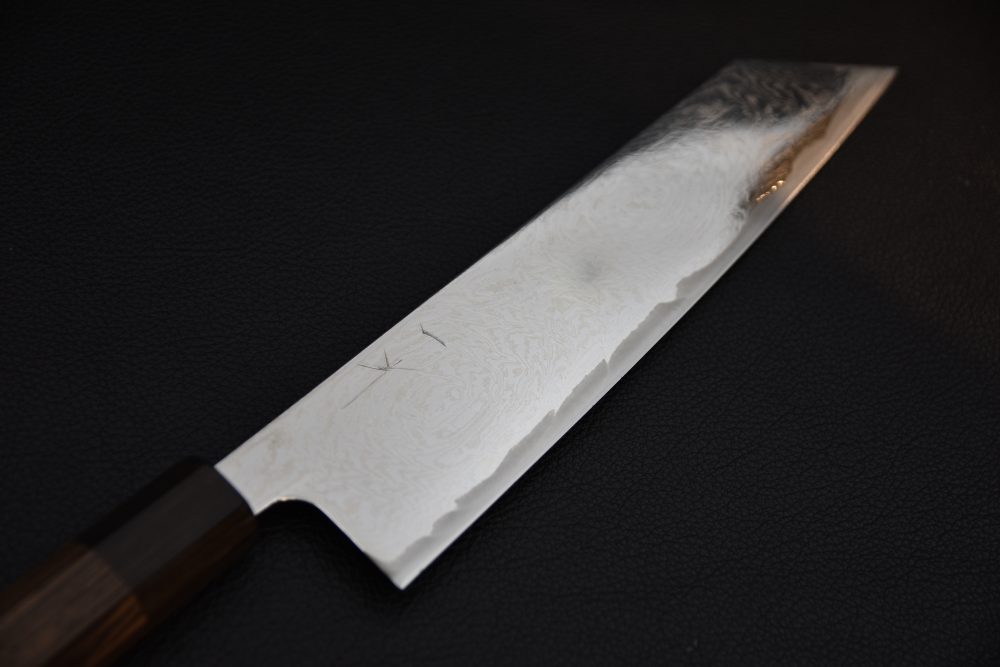 Hitohira Futana Nickel Damascus Kiritsuke Gyuto 210mm Tagayasan