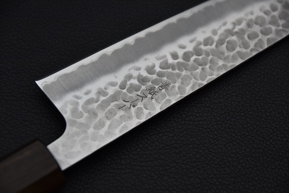 Hitohira Futana SB Migaki Tsuchime Bunka 170mm Cherry wood