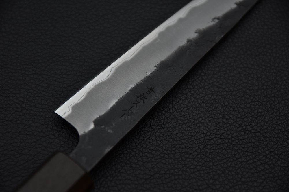 Hitohira Futana SB Kuro Nashiji Petty 150mm Cerisier