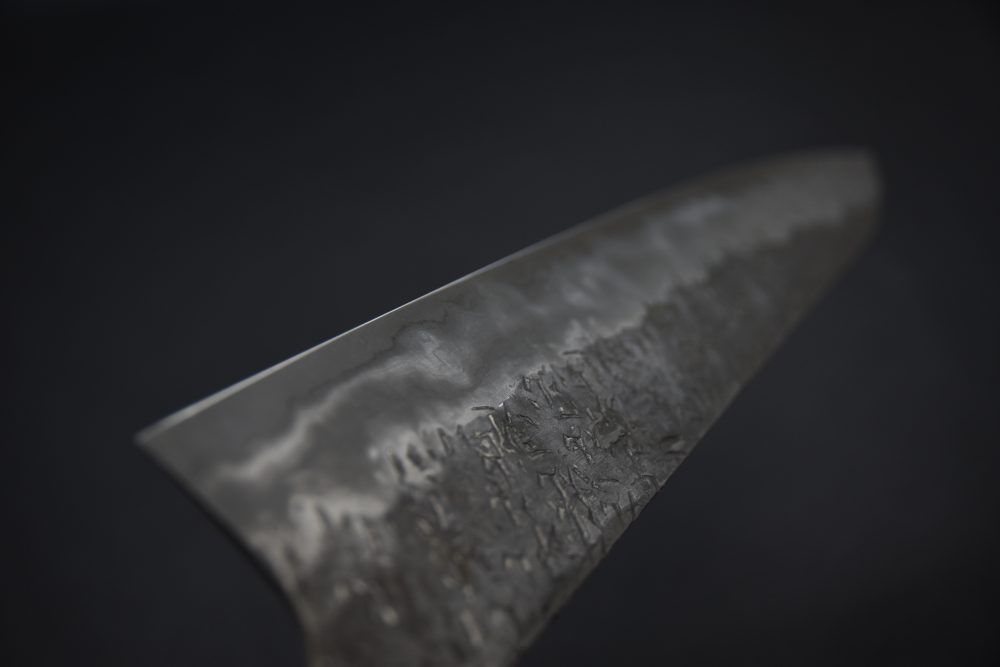 Kisuke Manaka 間中貴輔 Kokuenn Damsacus Aogami #1 Gyuto 275mm Kurouchi Tsuchime Ébène