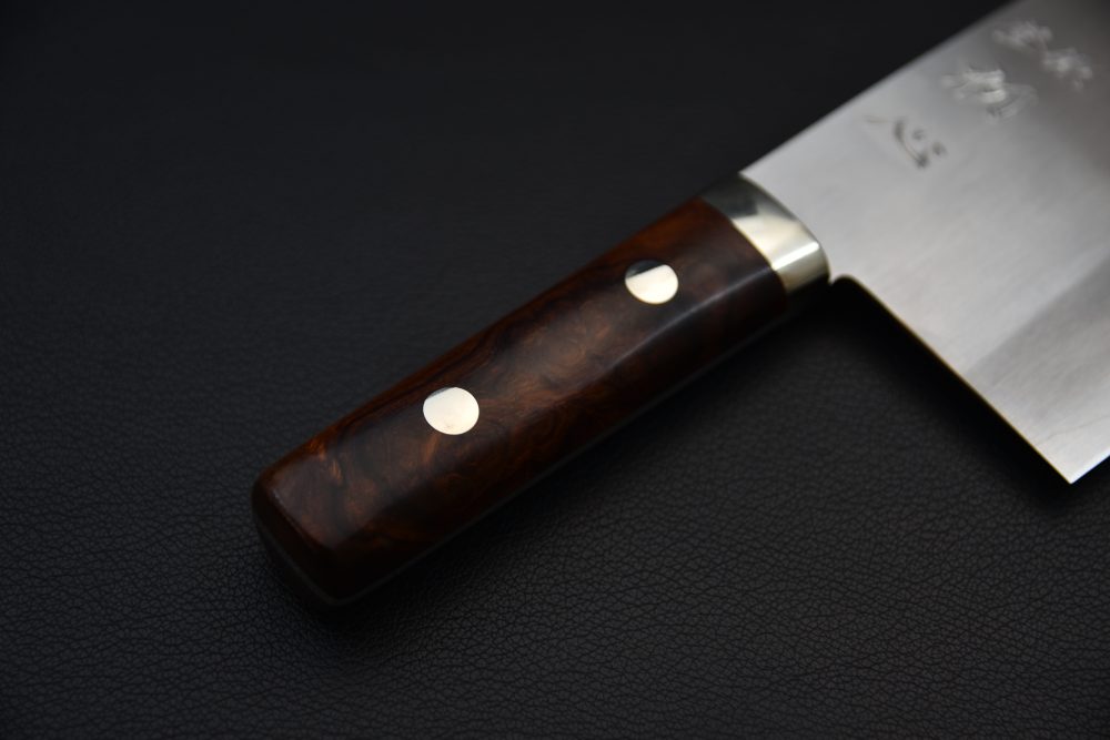 Hatsukokoro Nakagawa Ginsan Migaki Chinese Cleaver 170mm Ironwood