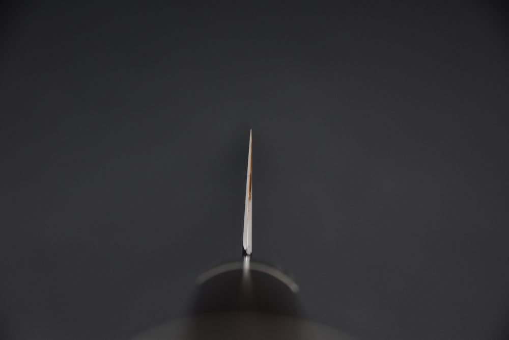 Hitohira Tanaka Yohei Aogami #1 Damascus Kiritsuke Gyuto 240mm Ebony Fusion