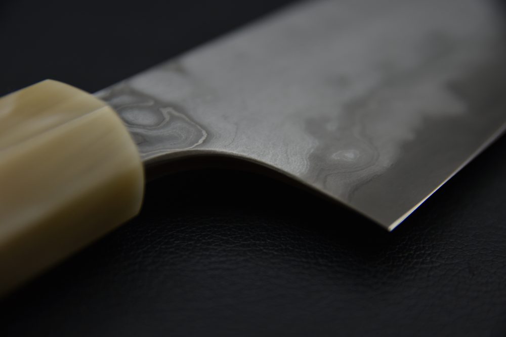 Nigara Hamono Aogami #2 Damascus 240mm Gyuto Ébène #4