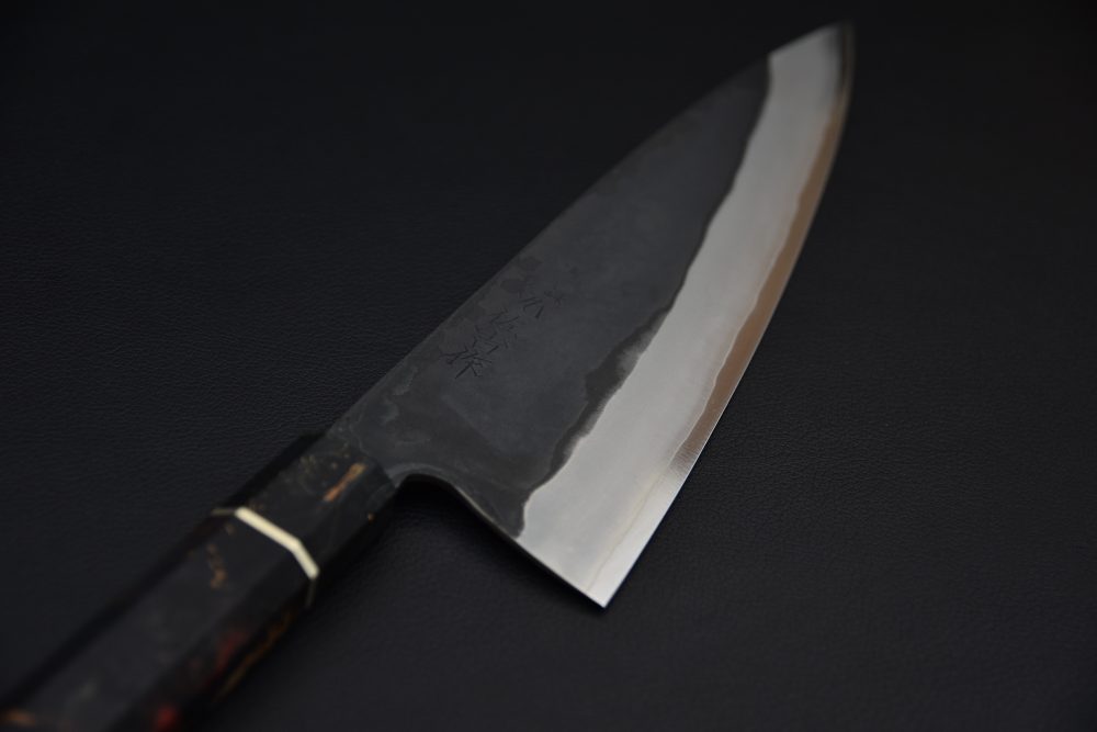 Yoshida Hamono HAP 40 Gyuto 240mm Kurouchi Loupe D'érable (Noir)
