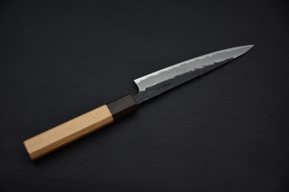 Hitohira Futana SB Kuro Nashiji Petty 150mm Cerisier