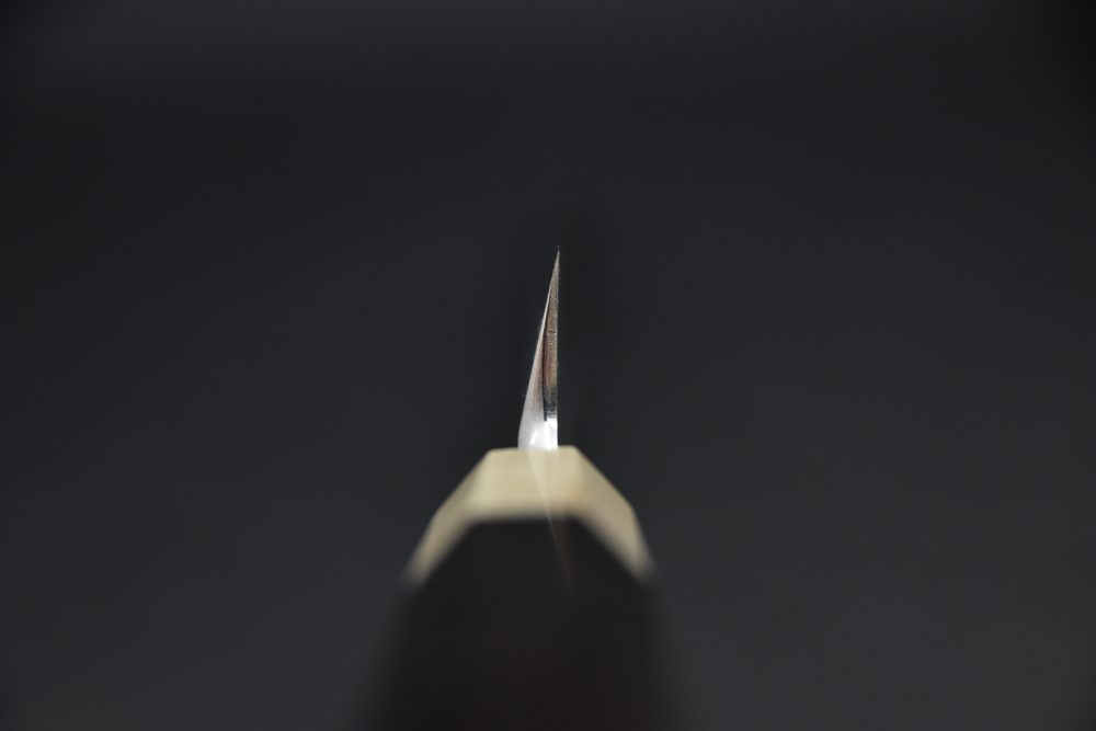 Hitohira Tanaka Manzo Aogami #1 Damascus Kiritsuke Yanagiba 300mm Ébène