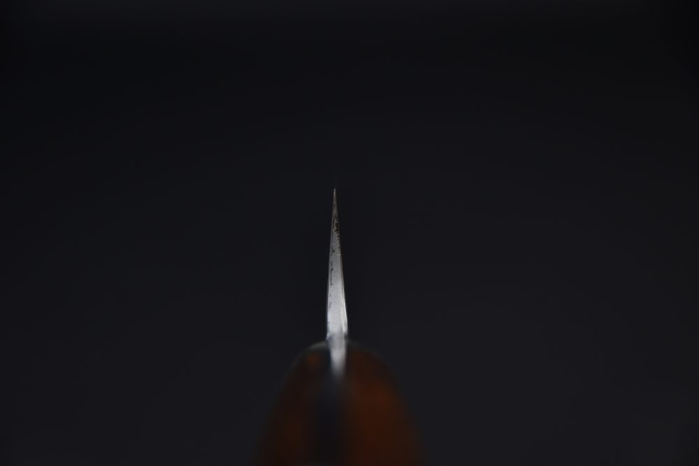 Yoshihiro Yauji Aogami #2 Damascus Sakimaru 330mm Ironwood