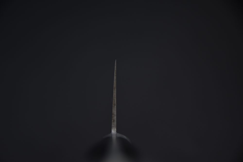 Morihei Hisamoto Hagane Santoku 185mm Pakka