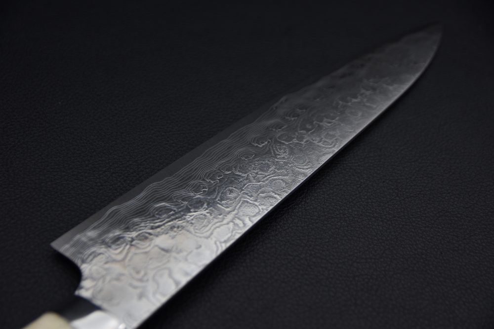 Takeshi Saji R2 Damascus Gyuto 240mm Corne De Cerf