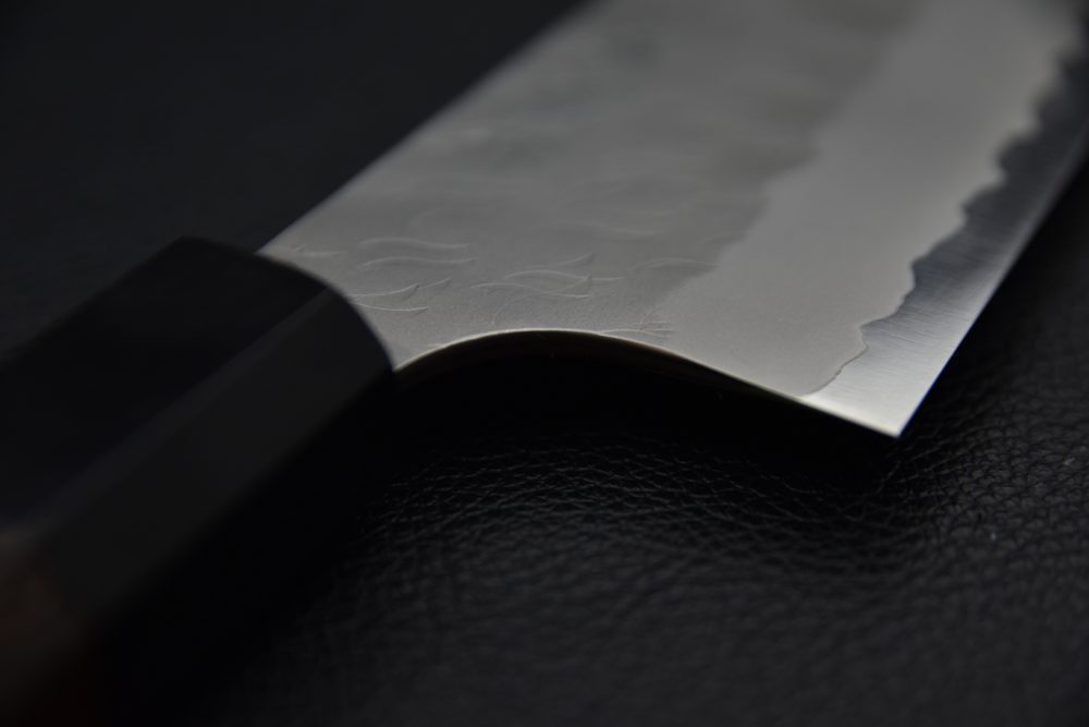 Nigara Hamono Aogami Super Migaki Tsuchime Kiritsuke Gyuto 210mm Tagayasan