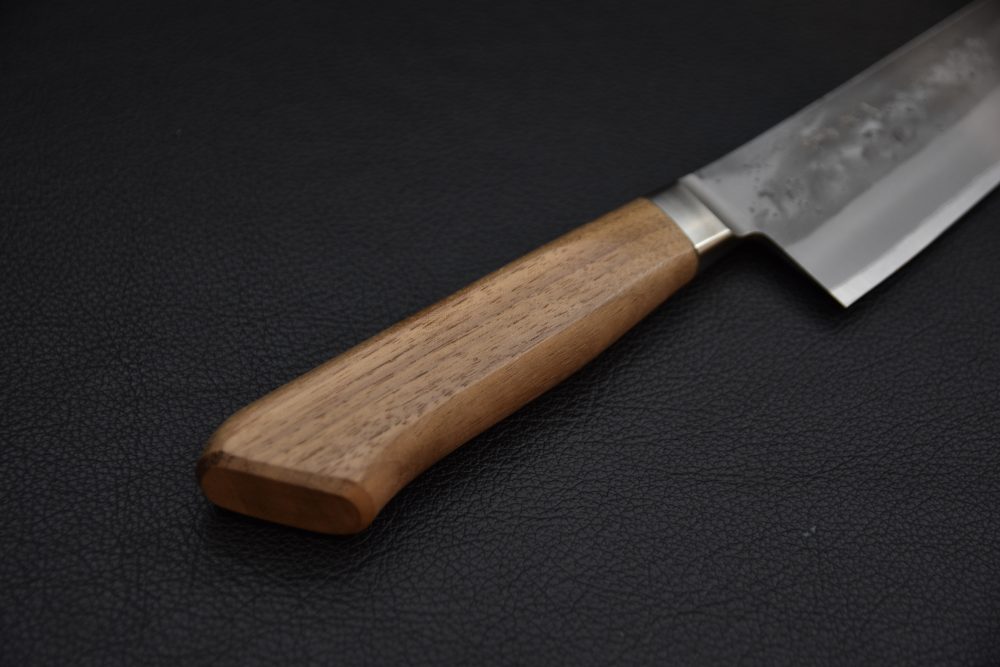 Hitohira TD Aogami #2 Stainless Clad Nashiji Yo Gyuto 210mm Walnut