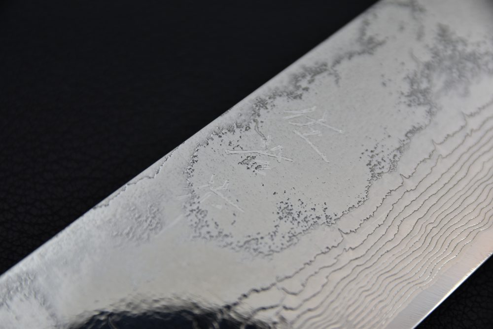 Saji Hamono R2 Damascus Sujihiki Sakimaru 240mm Corne De Cerf