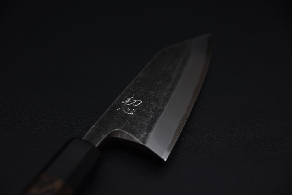 Hatsukokoro Shirasagi Kurouchi Aogami #2 Tsuchime Deba 180mm Wenge