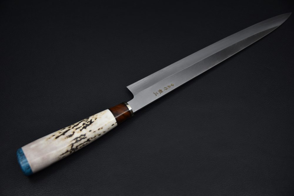 Nakagawa Uchi Hamono Ginsan Migaki Sujihiki 270mm Stag Horn