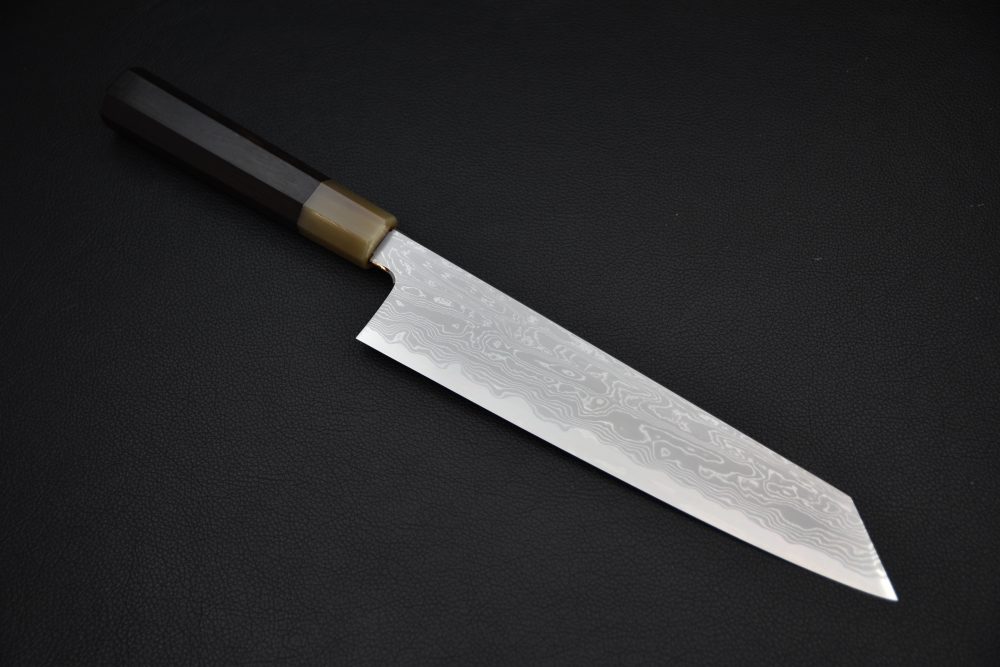 Nakagawa Uchihamono Aogami #1 Suminagashi Kiritsuke Gyuto 240mm Ébène