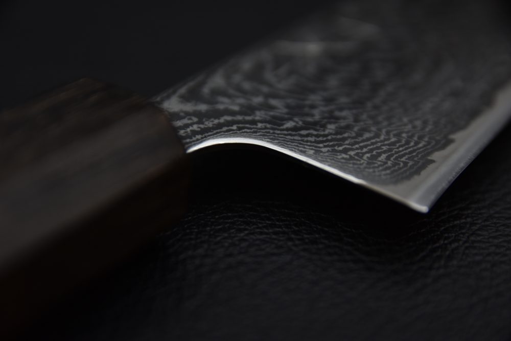 Hitohira Futana Nickel Damascus Bunka Tagayasan